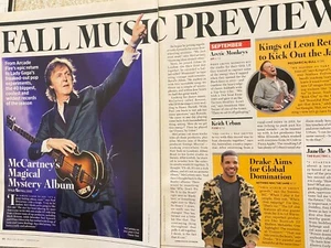 Paul McCartney, The Beatles, Two Page Vintage Clipping - Picture 1 of 1
