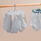 Large Capacity 20 Pegs Clothes Hanger Plastic Underwear Socks Holder  Closet
