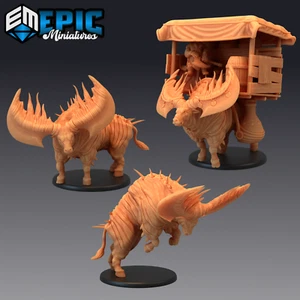 Epic Bull, Dungeons and Dragons Miniature, D&D Bull, Epic Miniatures, Fantasy - Picture 1 of 5