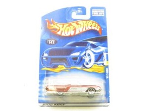 Hotwheels 63 T Bird 142 50671 Red Silver Long Card 1 64 Scale Sealed