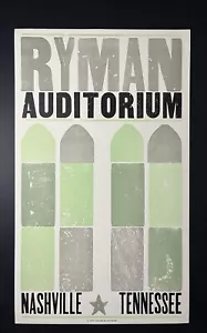 2017 (julio) Ryman Auditorium Nashville's Mother Church 125th Hatch Show 1/12 - Imagen 1 de 2