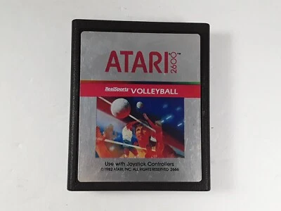 RealSports Volleyball (Atari 2600, 1982) Cart Missing End Label - Image 1 of 4