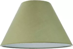 Sage Green Cotton Fabric Coolie Light Shade Table or Ceiling Lampshade 3 Sizes - Picture 1 of 4