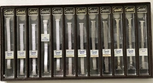 VINTAGE 12 SILVER SPEIDEL TWIST-O-FLEX METAL STRETCH WATCH BAND DISPLAY BOARD - Picture 1 of 5