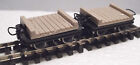 Roco 34607 - Wąski wyświetlacz H0e/009 Płaski zestaw wagonów z płaskim mostem (2 wagony)