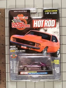 Racing Champions Hot Rod Magazine 1999, '68 Pontiac Firdbird, purple w/graphics - Picture 1 of 1