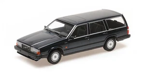 Minichamps 1/18 VOLVO 740 GL BREAK DARK GREEN METALLIC 1986 Diecast Model - Picture 1 of 1