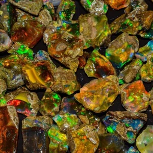 Espécimen de ópalo etíope áspero grande de 250 quilates aceite de ópalo natural piedra preciosa cruda - Imagen 1 de 5