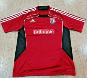 ADIDAS Stoke City Soccer Jersey Britannia Red Camiseta Size L - Picture 1 of 9
