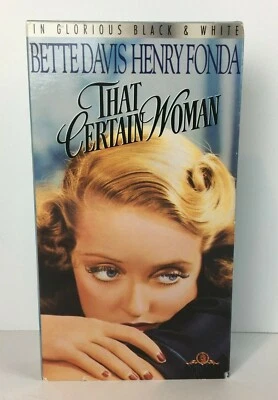 Bette Davis VHS Tape Movie - That Certain Woman Foto 1 de 3
