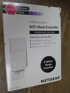 Netgear AC1900 Mesh WiFi Range Extender Essential Edition White EX6400 - Afbeelding 1 van 5