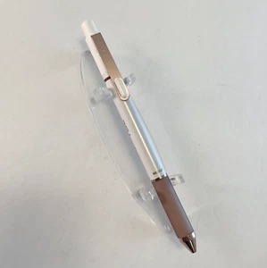Stylo perle TUL bille blanc tonneau rose or foncé édition limitée 1,0 encre bleue - Photo 1/4