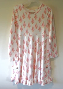 NWT Cheeky Plum Holiday Trees And Dots Dress Girl's Size 12 - Picture 1 of 2