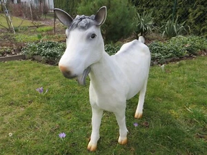 Ziege lebensgroß  Ziege Gartenfigur Ziege Statuette Dekoration 71 x 85 x 22 cm - Bild 1 von 6