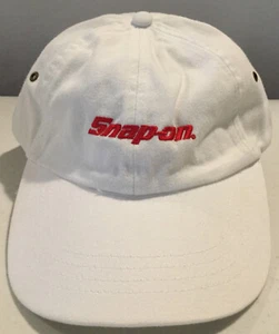 NEW! SNAP-ON TOOLS COLLECTORS BASEBALL CAP HAT ONE SIZE WHITE/RED ADJUSTABLE - Foto 1 di 3
