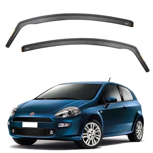 ISPEED Wind Deflectors for Fiat Grande Punto / Evo 2006-2023 3-Door Hatchback - Picture 1 of 10
