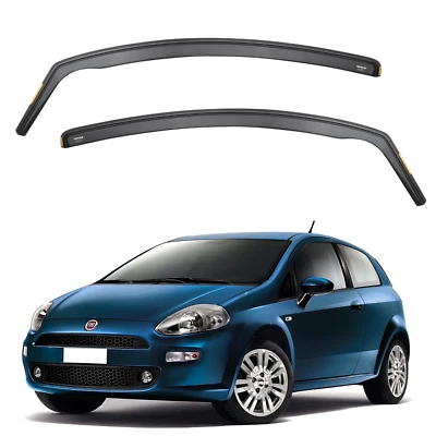 ISPEED Wind Deflectors for Fiat Grande Punto / Evo 2006-2023 3-Door Hatchback - Image 1 of 4