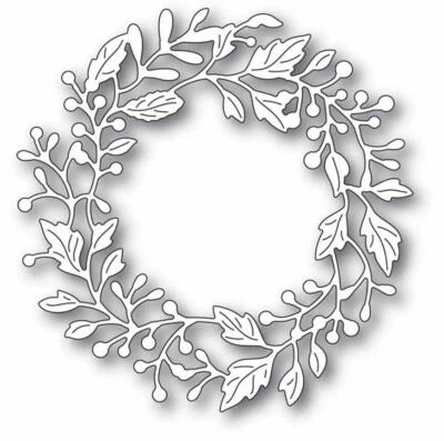 Wreath cutting dies metal cutting dies scrapbooking cutting template embossing stencil - Image 1 of 4
