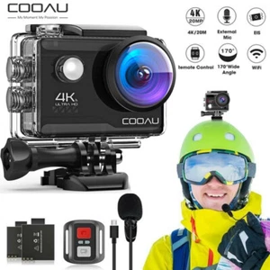 Action Camera 4K 20MP Underwater Camera Waterproof w/ micro SD WiFi Vediocamera - Picture 1 of 15