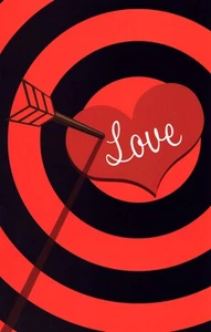 Fun HAPPY VALENTINE'S DAY Karte FÜR LIEBHABER, Pfeil Bullseye von Gallant Grußs +✉ - Bild 1 von 4