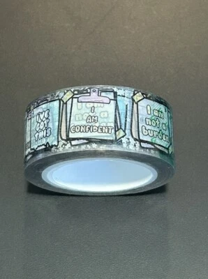 NUEVO EMAS Every Minute A Story *Afirmaciones positivas* washi tape 25 mm Foto 1 de 2