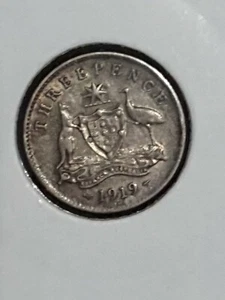 Australian 1919 THREEPENCE UNC - Picture 1 of 2