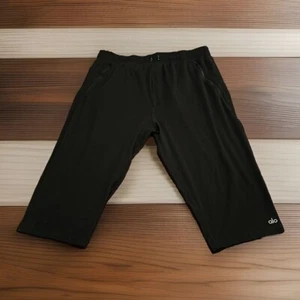 Pantalones deportivos de lana ALO para mujer talla negra sin cordón pierna ancha cintura alta cómodos - Imagen 1 de 6