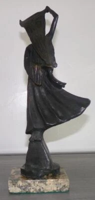 SERGIO BUSTAMANTE "MOON WITH DRESS" BRONZE SCULPTURE SIGNED AND NUMBERED - Image 1 of 4