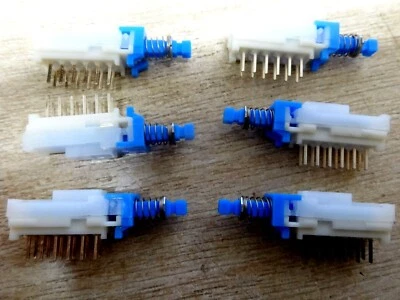 6x Alps 4PCO momentary miniature pushbutton switch SPUJ19 SPUJ19059X - Image 1 of 4
