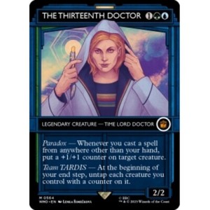 THE THIRTEENTH DOCTOR (SHOWCASE) X4 Universes Beyond: Doctor Who Magic MTG CARD