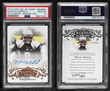 2015 Leaf Legends of Sport Base Bronze Marcus Mariota PSA 10 Rookie Auto RC