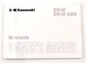 Genuine 2006 Kawasaki ER-6f / ER-6f ABS / English Owners Manual 999861293 - Picture 1 of 16