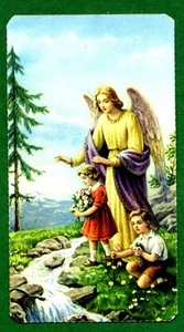 Santino HOLY CARD- IMAGE PIEUSE - L'ANGELO CUSTODE - Bild 1 von 1