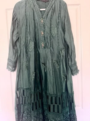 Pakistani Designer Salwar Kameez-Fatima Khan Party Wear - Image 1 of 4