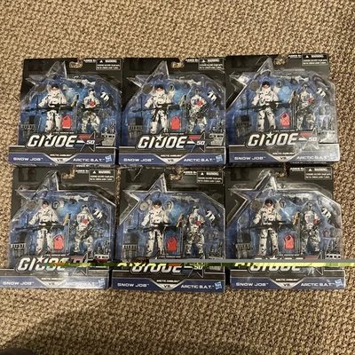 PACK DE 2 FIGURAS G I GI JOE 50 ANIVERSARIO Arctic Ambush Snow Job Arctic B.A.T Foto 1 de 4