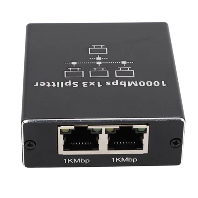 Nuovo Sdoppiatore Ethernet da 1 a 3 1000Mbps LAN Splitter Switch di Rete Gigabit Interno - Immagine 1 di 4