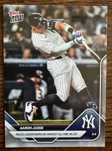 2025 Topps NOW 683 Aaron Judge Passes Berra NY Yankees HR List - Card #683 - Picture 1 of 3