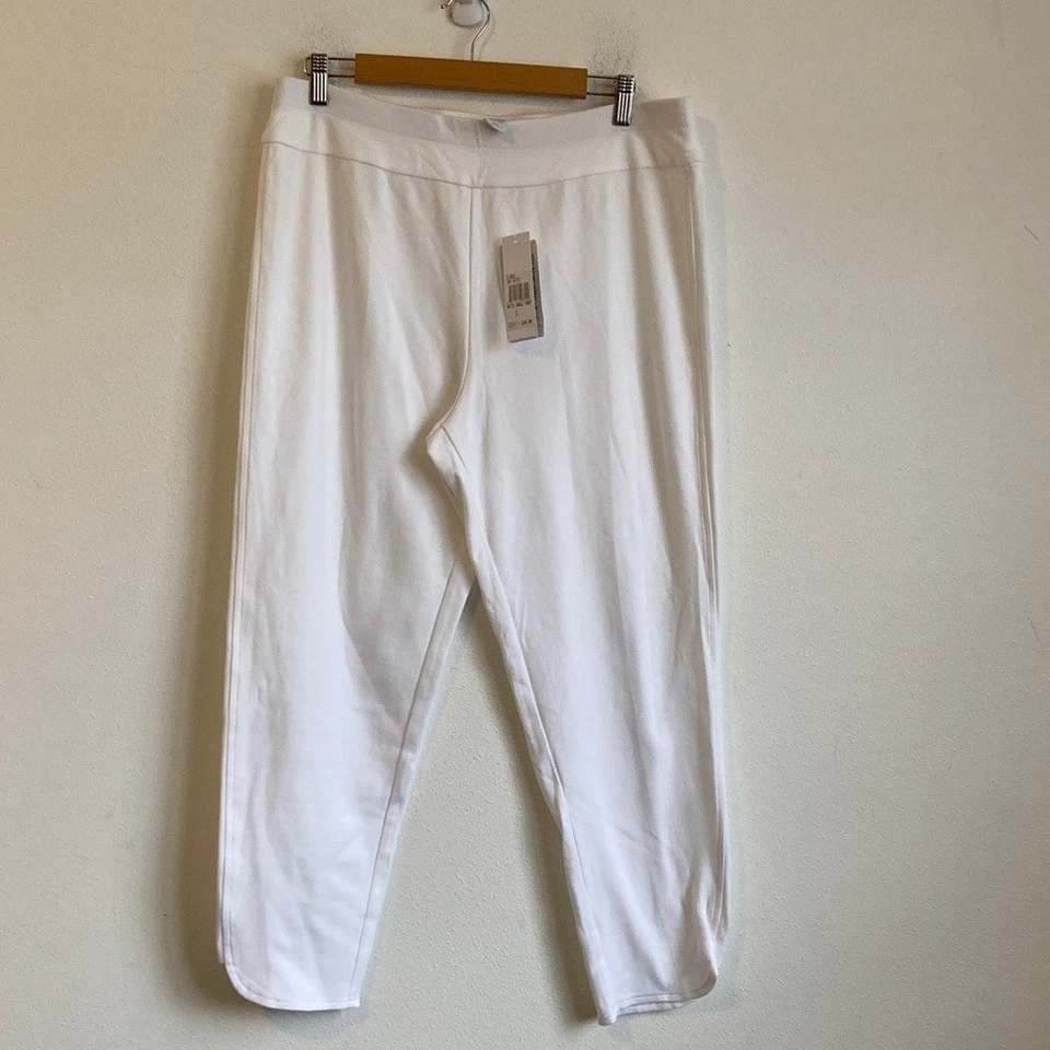 Pantalón tobillo Joan Vass Muesca XL Blanco Foto 1 de 4