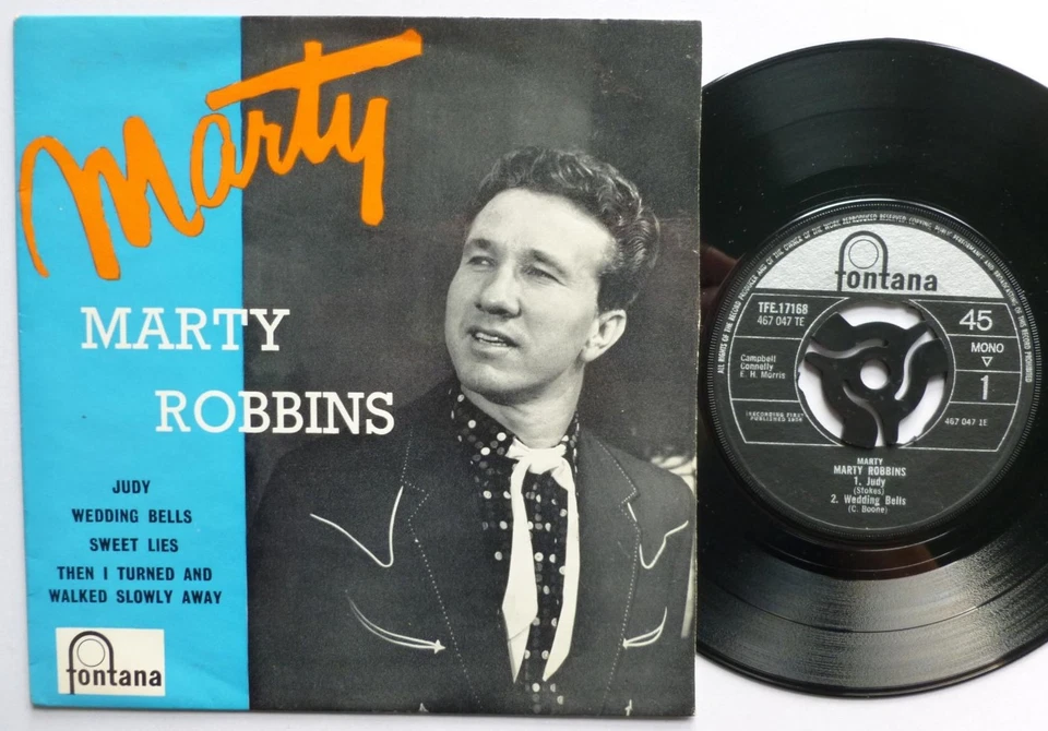 Marty Robbins Marty EP Fontana TFE17168 EX/VG 1958 7" EP in picture sleeve, c... Foto 1 de 4