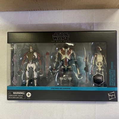 Star Wars Black Series Jedi Survivor MagnaGuard Super Battle Droid paquete de 3 nuevo Foto 1 de 4