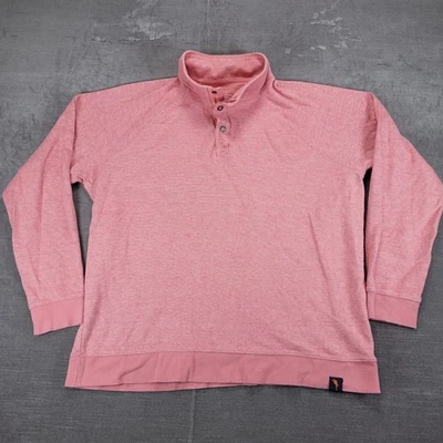 Margaritaville Island Reserve Mens XL Pullover Sweatshirt 3 Button Mock Neck - Image 1 of 4