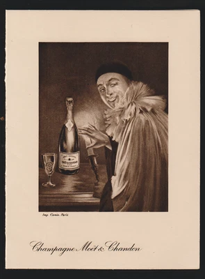 Ancien menu vierge Champagne MÖET et CHANDON - NEUF - Photo 1/3