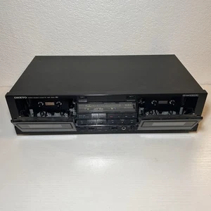 Onkyo TA-RW400 Auto Reverse Doppio Cassette Tape Deck Lettore Registratore Testato - Foto 1 di 14