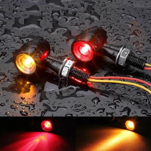 Motorcycle LED Bullet Brake Turn Signal Light Blinker For Harley Iron 883 1200 - Picture 1 of 12