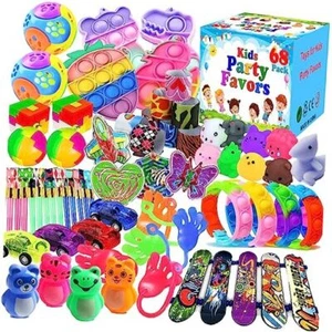 68 Pcs Party Favors for Kids, Pop Fidget Treasure Box Toys for Classroom, - Picture 1 of 8