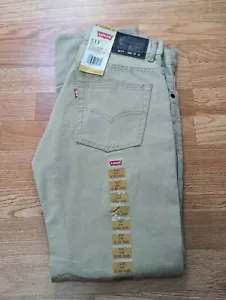 Levi's NEW Boys 18 Reg 29/29 511 Slim Tapered Chinchilla / Khaki NWT - Picture 1 of 4