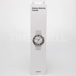 Samsung Galaxy Watch6 Classic SM-R960 Bluetooth 47mm Stainless Steel Case Silver - Picture 1 of 10