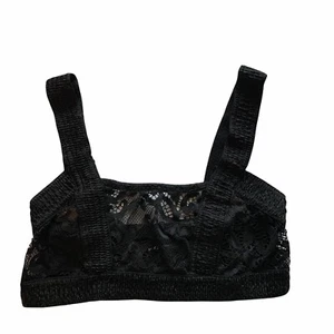 For Love & Lemons Skivvies Bralette-BH schwarz Ösen Spitze Größe S - Bild 1 von 5