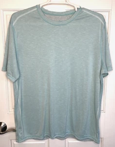 Tommy Bahama Men's IslandZone Reversible T-Shirt XXL Aqua Heather Comfort Active - Picture 1 of 15