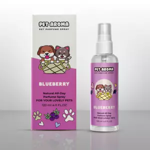 PET AROMA BLUEBERRY Natural All-Day Perfume Spay For Pets 4 oz - Picture 1 of 7